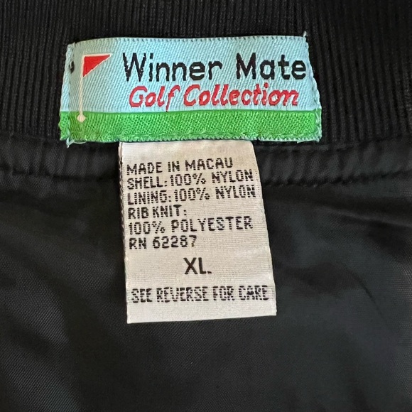 Winner Mate Golf Collection Jack Daniels Mens XL Nylon Houndstooth Windbreaker - Picture 4 of 11